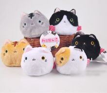 Lote de 6 unidades de Mini muñecos KAWAII de 8CM para niños, juguetes de peluche de gato para fiesta de cumpleaños 2024 - compra barato