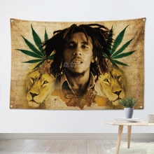 BOB MARLEY Reggae Rock Band Poster Scrolls Bar Cafes Bedroom Home Decoration Tapestry Banners Hanging Art Waterproof Cloth 2024 - buy cheap