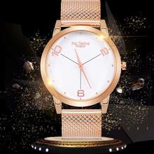 Hot Women's Rose Gold Watch Metal Mesh Band Stainless Steel Quartz Wristwatch Female Luxury Watches Reloj Mujer 2024 - buy cheap