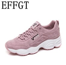 Effgt/2019 новые Брендовые женские кроссовки; Весенняя Вулканизированная обувь; женская повседневная обувь; легкая дышащая обувь на плоской подошве; tenis feminino 2024 - купить недорого