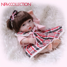 Кукла реборн Мягкая силиконовая NPKCOLLECTION, Реалистичная кукла-младенец, маленькая виниловая Кукла-младенец для девочек 2024 - купить недорого