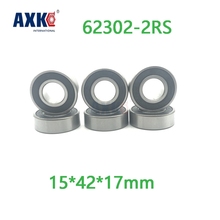 Axk High Quality 62302rs Bearing 62302 2rs Groove Ball Bearing 15*42*17mm 2024 - buy cheap