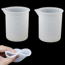 100 мл прозрачные чашки весы Кристальный клей силиконовые мерные чашки многоразовые измерительные инструменты для DIY выпечки Кухонные аксессуары 2024 - купить недорого
