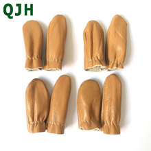 4 Pairs Needle Felting Leather Finger Protector Knitting Needles Point Protection Thumb Index Thimble Guard Embroidery Hand Tool 2024 - buy cheap