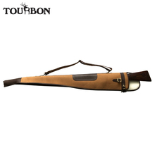 Tourbon-funda de pistola de lona Vintage para caza, bolsa de protección acolchada de lana antideslizante con cremallera, accesorios para pistola de 132CM 2024 - compra barato