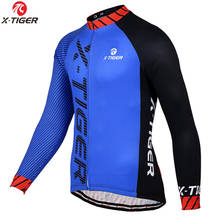 X-Tiger Pro Long Sleeve Winter Thermal Fleece Cycling Jersey Super Warm MTB Bike Clothes Maillot Ropa Ciclismo Bicycle Clothing 2024 - buy cheap