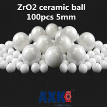 Керамические шарики Zro2 100 шт., 5 мм, циркониевые шарики, используемые в подшипниках/насосах/линейных слайдерах/валиках G5 2024 - купить недорого