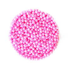 Lote de perlas de imitación de plástico rosa, cuentas redondas de 4mm de diámetro, venta al por mayor para pulsera y collar DIY, CN-BSG01-01PK, 2000 Uds. 2024 - compra barato
