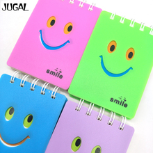4pcs/lot Korean Creative Stationery Mini Notebook Smiley coil diary Carry a small book with you Notepad Office School Supplies 2024 - buy cheap