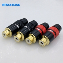 High quality gold plating RCA connector RCA Female socket RCA Female Jack Connector 4pcs/lot 2024 - buy cheap