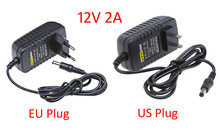 AC110-240V para DC 12 v 2A Trocador de Alimentação Adaptador Transformador Para LED Strip