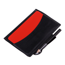 Tarjeta y lápiz para árbitro de fútbol Deportivo, color rojo y amarillo, con hoja de puntuación y billetera de PVC, marcador, 12x8cm 2024 - compra barato
