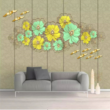 Papel de parede decorativo 3d, estilo nórdico moderno, fundo simples, pintura de parede 2024 - compre barato