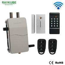 RAYKUBE Access Control Kits Wireless 433MHZ Electric Door Lock Security Door With Password Keypad Remote Control Lockey R-W39 2024 - buy cheap