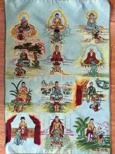 Chinese Antique collection the Thangka embroidery buddha diagram 2024 - buy cheap