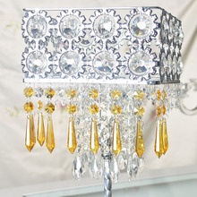 H & D-candelabro de cristal con prismas, 55mm, piezas de candelabro, 10 unidades (amarillo) 2024 - compra barato