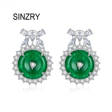 SINZRY new cubic zirconia bowknot stud earrings synthetic stone vintage earrings for women 2024 - buy cheap