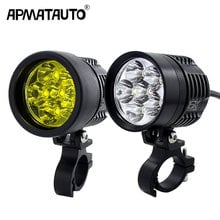 2X 12000Lm white/Yellow Motorcycle LED Headlight Waterproof Driving Spot Head Lamp Fog Light Motor Accessories 6000K/3000K 12V 2024 - buy cheap