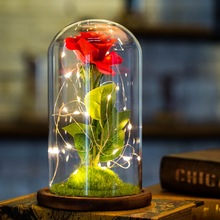 USB LED Beauty Rose and Beast Battery Powered Red Flower String 2019 Valentine's Day Mother's Day Gifts 2024 - buy cheap