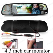 Monitor lcd para vídeo traseiro de carro, 4.3 polegadas, digital, para estacionar de ré, universal, câmera de visão traseira, monitor, tela pequena 2024 - compre barato