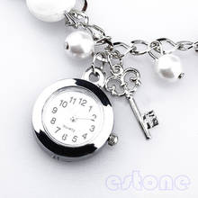 Women Girl Lady's Quartz Watch Popular Fashion Female Clock Charms Faux Pearl Bracelet Wrist Watch New 2024 - buy cheap