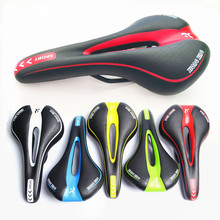 Bicycle Saddle PU Leather Bicycle Saddle MTB Road Mountain Bike Saddle Cycling Hollow Seat Cushion Bicycle Parts 2024 - buy cheap