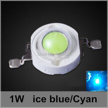 Cyan-Lote de 50 unidades de LED de 1W, cuentas azul hielo, lámpara de cultivo de bolas, diodos de fuente de iluminación de acuario de LEDs de coche 2024 - compra barato