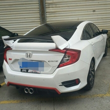 Spoiler asa traseira para honda civic, asa do porta-malas, honda civic 10th spoiler geração sedan 4 portas 2016 2017 2024 - compre barato