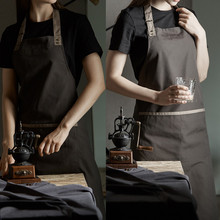 Khaki Coffee Black Cotton Apron Barista Bartender Baker Waitstaff Chef Restaurant Hotel Uniform Florist Gardener Work Wear D71 2024 - buy cheap