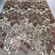 Black, Gold 2019  Latest Net Lace velvet Fabric For Wedding Sewing Accessories High Quality African French Lace Fabric wine red 2024 - buy cheap
