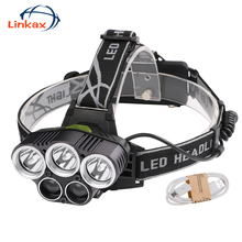 USB Headlight led 18650 headLamp Waterproof Rechargeable XML U2 T6 LED Camping Lights AC Charger Usb Cable Head Light Lamp 2024 - buy cheap
