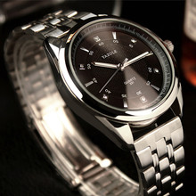 YAZOLE Men's Watch Men Top Brand Luxury Fashion Business Watches Stainless Steel Sport Quartz Watch Clock relogio masculino 2024 - buy cheap