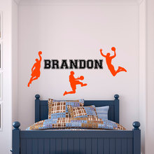 Name Decal Custom Made Boys Kids Bedroom Decoration play basket Wall Sticker personalized Sticker Bedroom Decor Vinilos NY-264 2024 - buy cheap