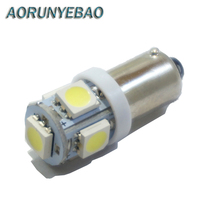 Aorunyebao-lâmpadas de luz lateral para automóveis, 100 pçs, ba9s, t11, t4w, 363, branco frio, verde, amarelo, rosa, 5led, smd 5050, estilo calço 2024 - compre barato