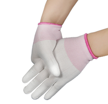 Coated finger Nylon Gloves With Flexible Rubber Finger Fine Work Tightly Knitted Elastic Line Gloves breathable Rubber Gloves 2024 - buy cheap