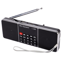 L-288 estéreo Mini portátil, recargable, Radio FM, pantalla LCD, compatible con tarjeta TF, disco USB, reproductor de música MP3, altavoz 2024 - compra barato
