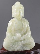 Delicate Chinese hand-carved jade buddha statue 2024 - buy cheap