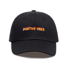2018 new  Positive Vibes Cotton Embroidery Baseball cap men women Summer fashion Dad hat Hip-hop caps wholesale 2024 - buy cheap