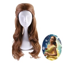 Beauty and the Beast Princess Belle wig Cosplay Costume Women Long Wavy Synthetic Hair Halloween Party Role Play wigs 2024 - buy cheap