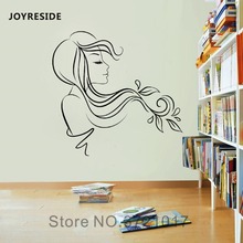 JOYRESIDE Hair Salon Beauty Wall Spa Decals Vinyl Sticker Home Interior Office Window Bedroom Decoration Art Designs Mural A1535 2024 - buy cheap