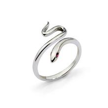 Hot Sale Fashion Silver Plated Opening Adjustable Snake Finger Ring For Women Gift Drop Shipping 2024 - buy cheap