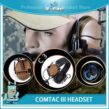 Z-Tactical Peltor Comtac III Headset Hearing Aviation Headphone Noise Reduction softair tactical headset with Silicone Earmuff 2024 - buy cheap