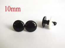 200pcs 10mm 100 Pair Flat Black safety eyes For Teddy Bear Dolls Toy Animal Felting 2024 - buy cheap