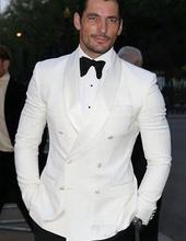 Модный пиджак с отложным воротником, смокинг для жениха, индивидуальный мужской свадебный костюм для выпускного вечера C18 2024 - купить недорого