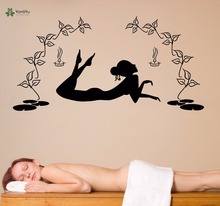 YOYOYU Vinyl Wall Decal Beauty Salon Spa Massage To Relax Body Girl Interior Room Art Decoration Stickers FD230 2024 - buy cheap