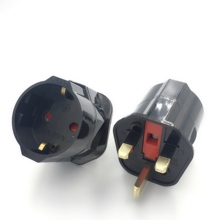 European Euro EU 2 Round Plug To UK 3 Pin Plug Adapter Standard EU Schuko Electric Socket UK Travel Adapter AC Converter Outlet 2024 - buy cheap