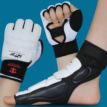 Protetor de palma do tornozelo para taekwondo, protetor para metade dos dedos mma artes marciais/karatê/jiu jitsu taekwondo equipamento de proteção para crianças e adultos 2024 - compre barato