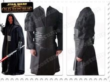 Star  Darth Maul Tunic Robe Cosplay Costume Cloak Pleather Uniform Halloween Full Set 2024 - buy cheap