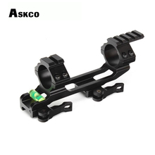 Askco qd anel de caça integral, suporte de trilho picatinny ar15 ak 47, 1 polegada, 30mm, para mira óptica com nível de bolha 2024 - compre barato