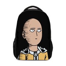 Рюкзак с животным принтом «ONE PUNCH-MAN», детский школьный рюкзак, забавные рюкзаки, Детская сумка для книг, рюкзак Mochila Mujer Bolsa Escolar 2024 - купить недорого